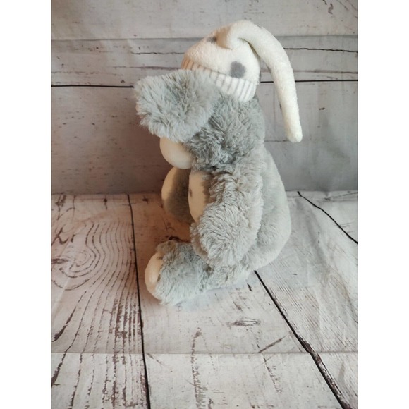 Grey White Puppy Dog Plush Stuffed Animal Lovey - Picture 3 of 8